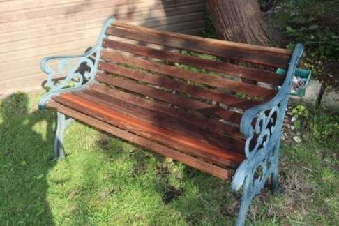 1) The Garden bench after repair