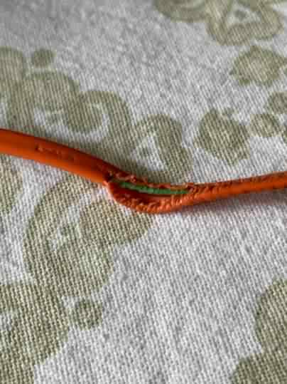 3) Nibbled phone cable